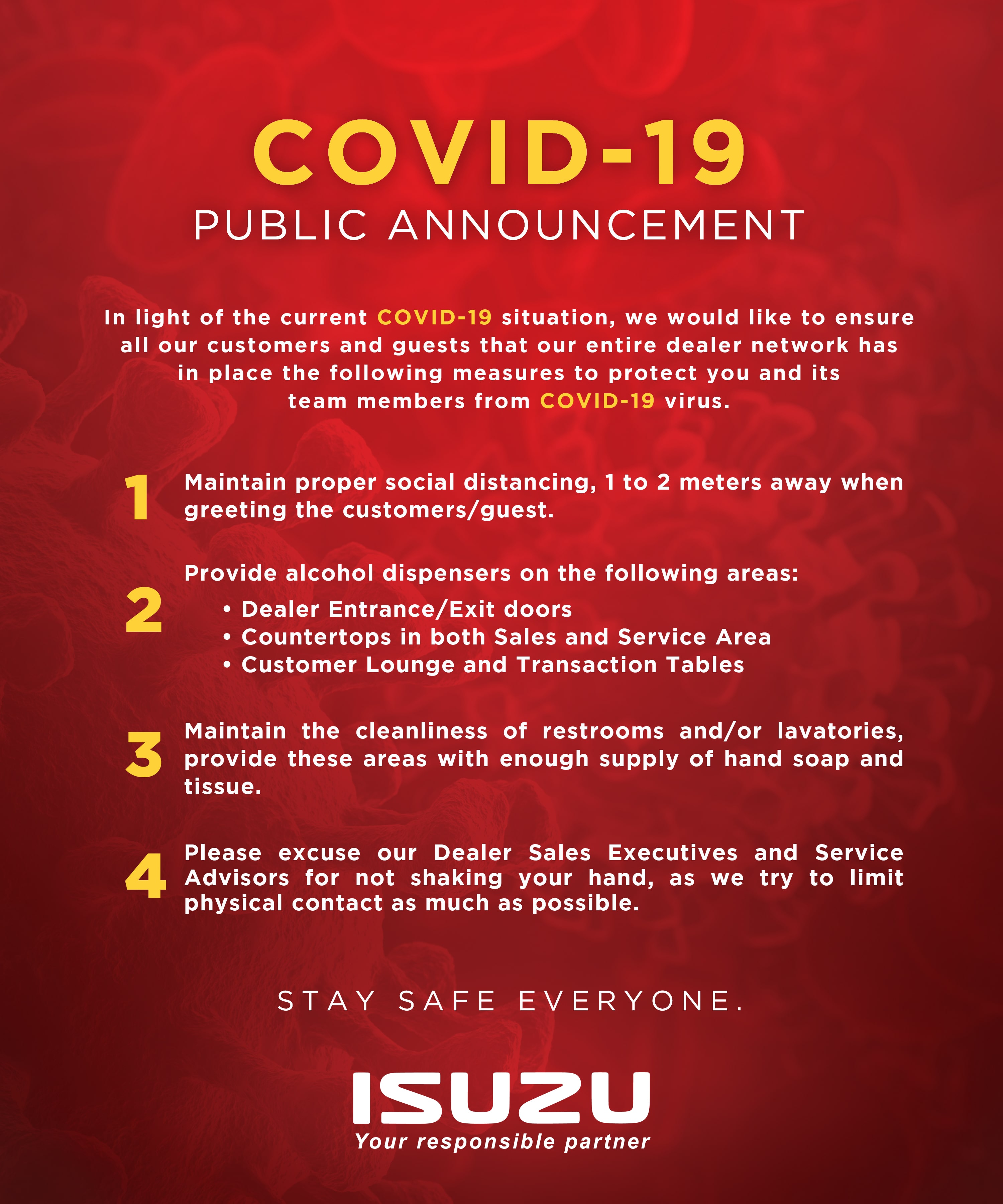 covid 19 public announcement