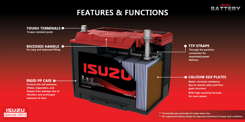 Isuzu 
 Genuine Battery