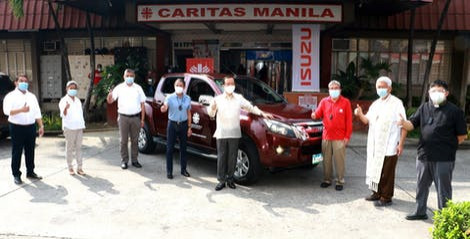 Isuzu PH donates D-MAX pick-up to Caritas Manila thumbnail