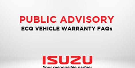 ISUZU PHILIPPINES CORPORATION ECQ Vehicle Warranty Extension FAQ image