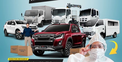 IPC customers donate PPEs to PH’s brave and selfless frontliners through “Isuzu Kasama Mo” campaign. image