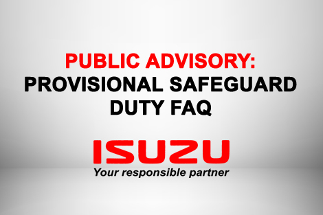 PUBLIC ADVISORY: PROVISIONAL SAFEGUARD DUTY FAQ image