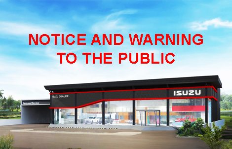 NOTICE AND WARNING TO THE PUBLIC image