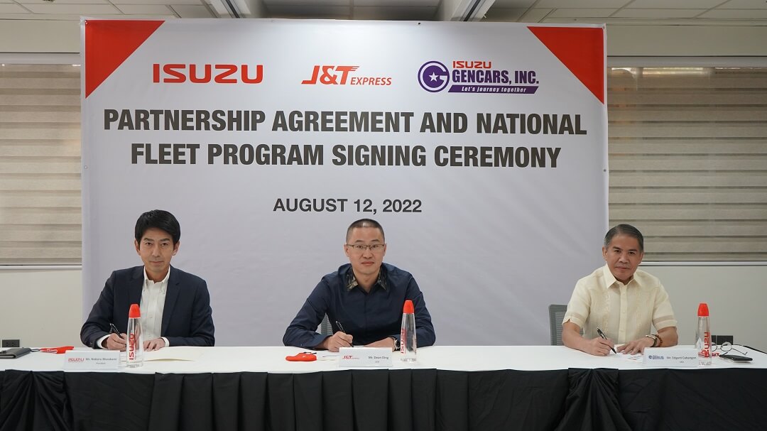 J&T Express, Isuzu Philippines and Gencars reinforce partnership agreement and national fleet program image