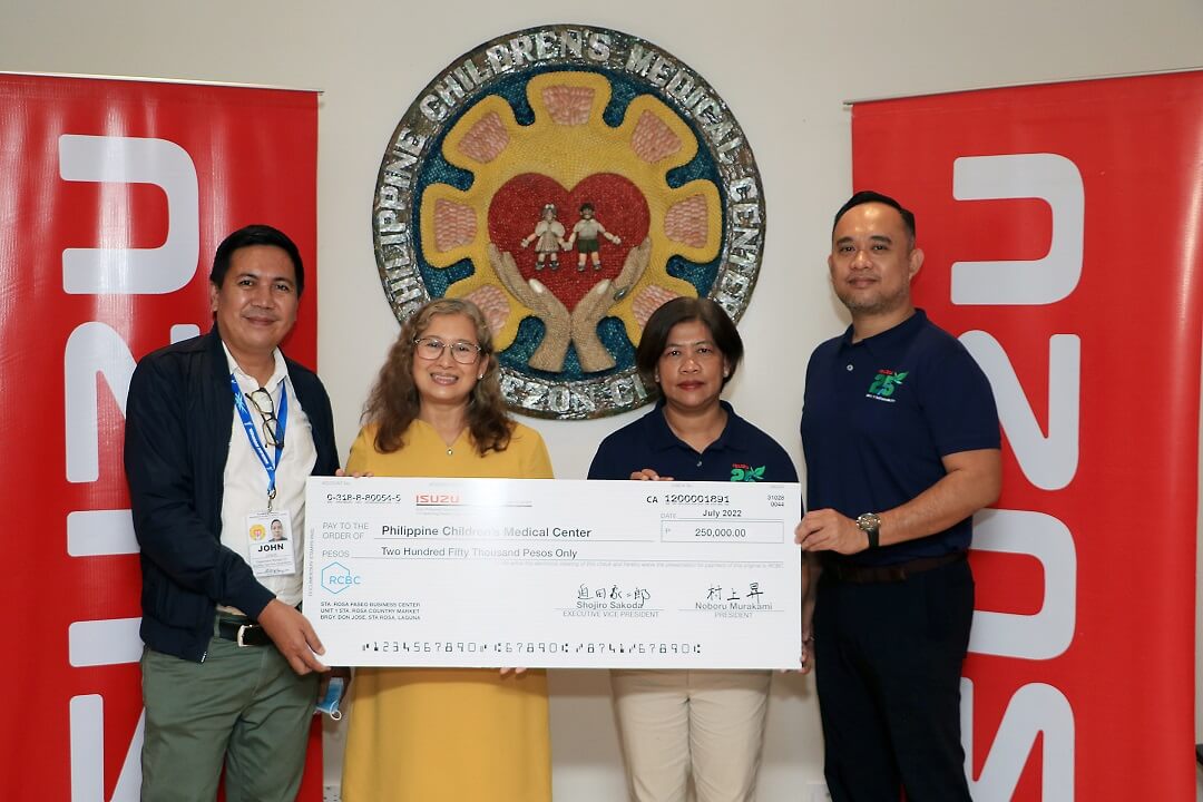 Isuzu Philippines completes Php 1 Million donation project to health care institutions image